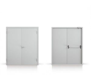 Противопожарная белая дверь / серия FRM55533